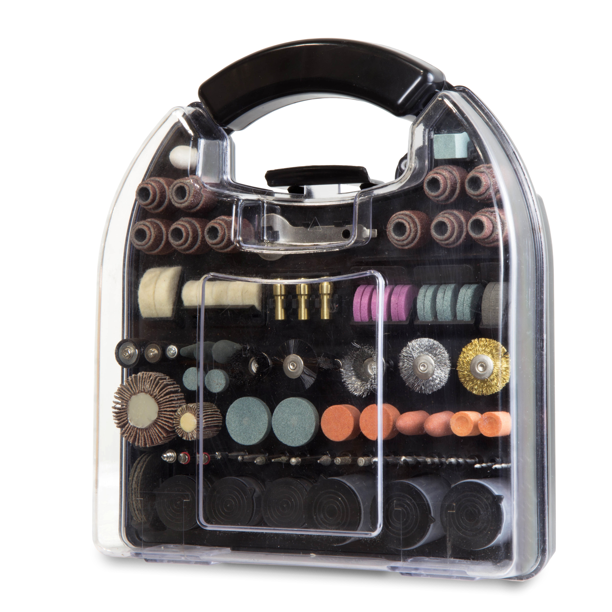 WEN Rotary Tool Accessory Kit - 320 Pcs, Multiple Grit Types, Carrying Case, Model# 230321A